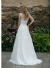 Sweetheart Neck Beaded Ivory Lace Tulle Wedding Dress With Jacket